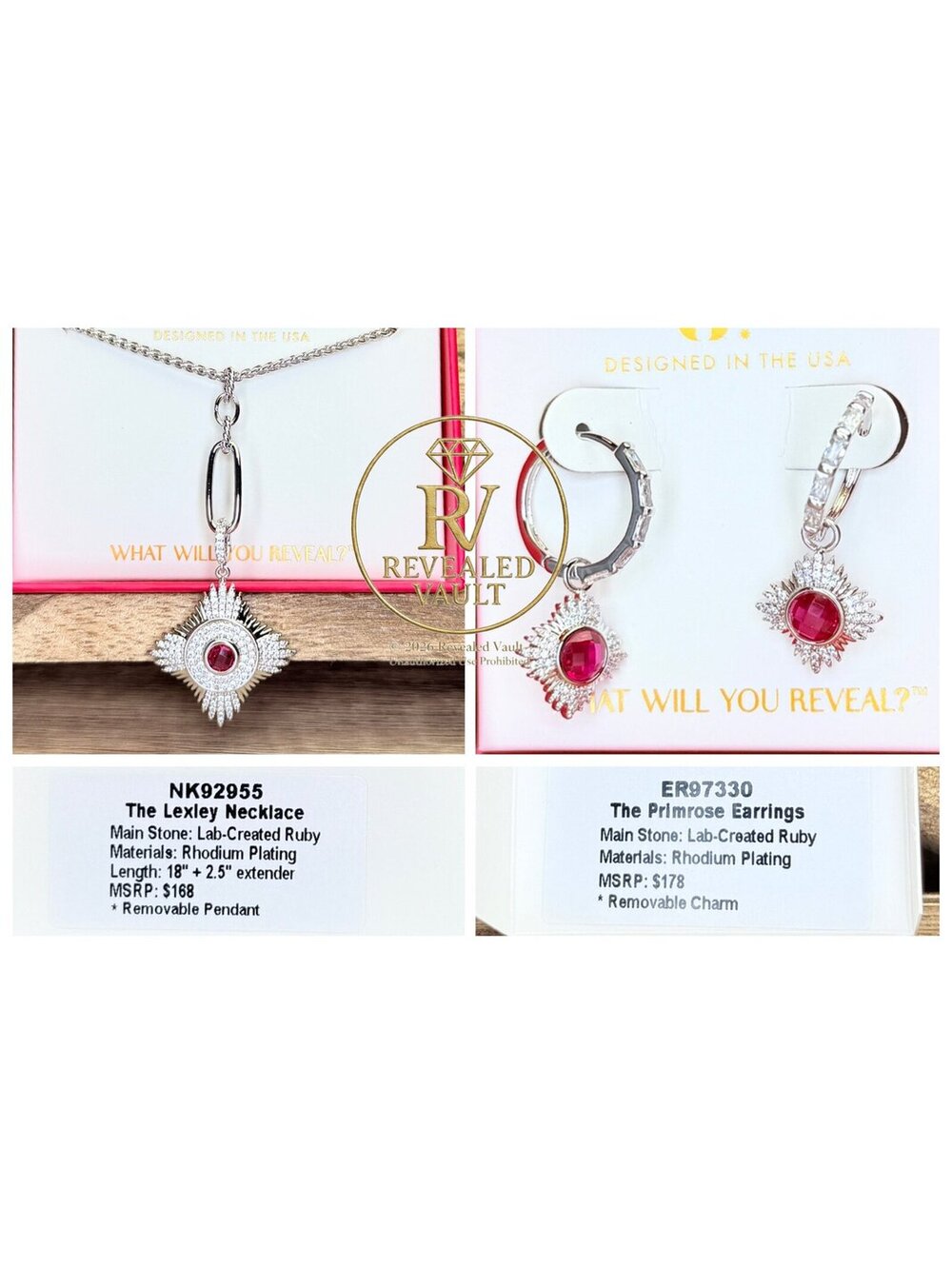 The Lexley Necklace & The Primrose Earrings - July Birthday 2026